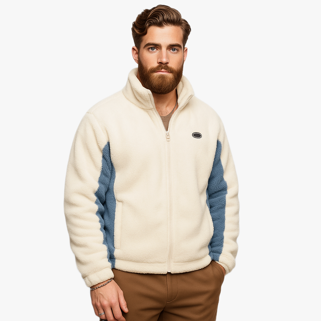 Trendige Oversized Fleecejacke für Herren