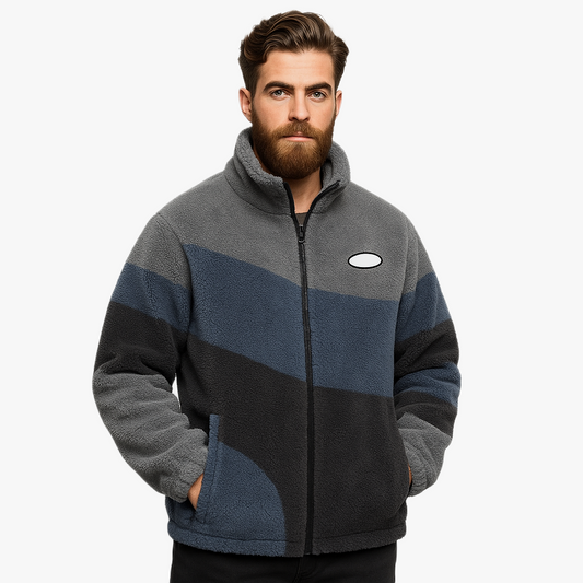 Trendige Oversized Fleecejacke für Herren