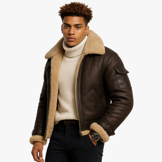 Klassische Herren Winterjacke im Vintage Stil