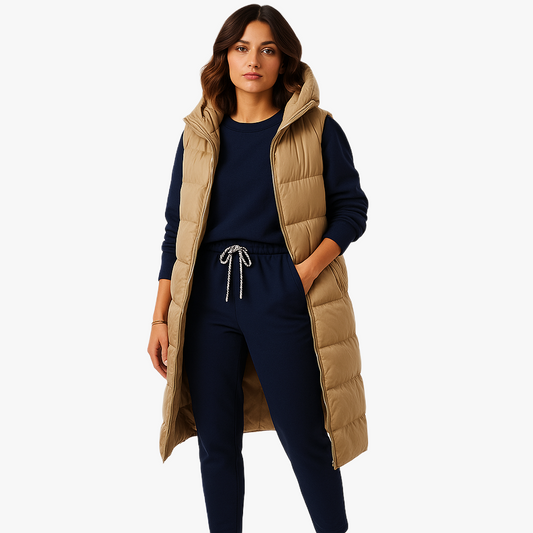 Wärmende Lange Weste für Damen