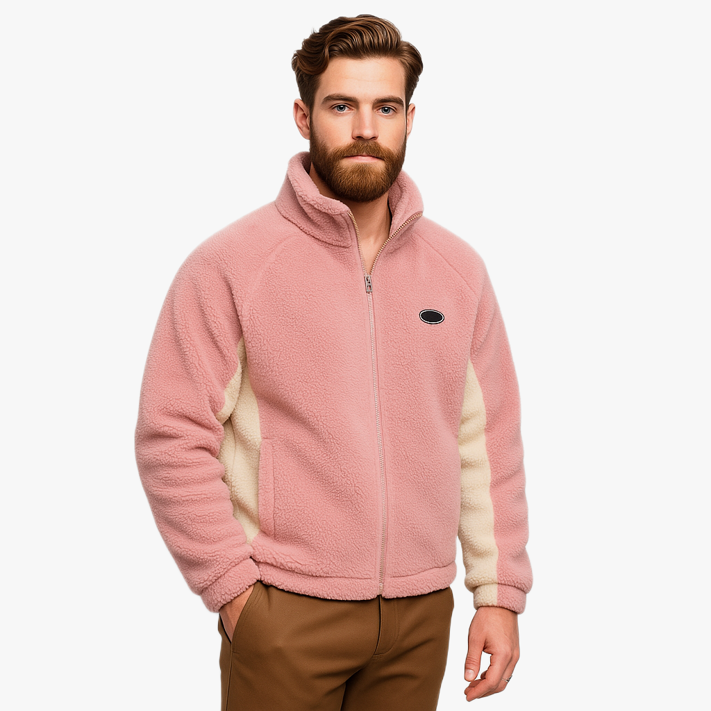 Trendige Oversized Fleecejacke für Herren