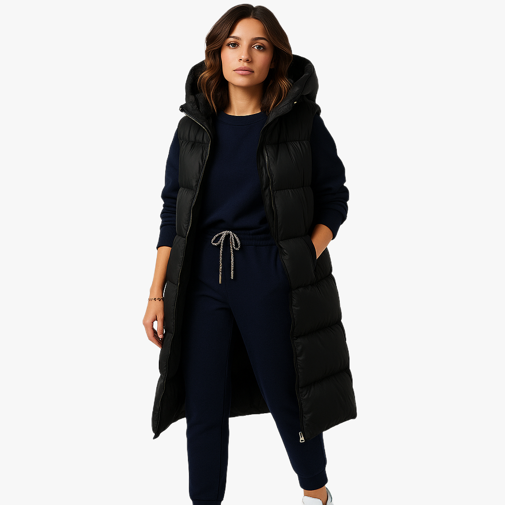 Wärmende Lange Weste für Damen