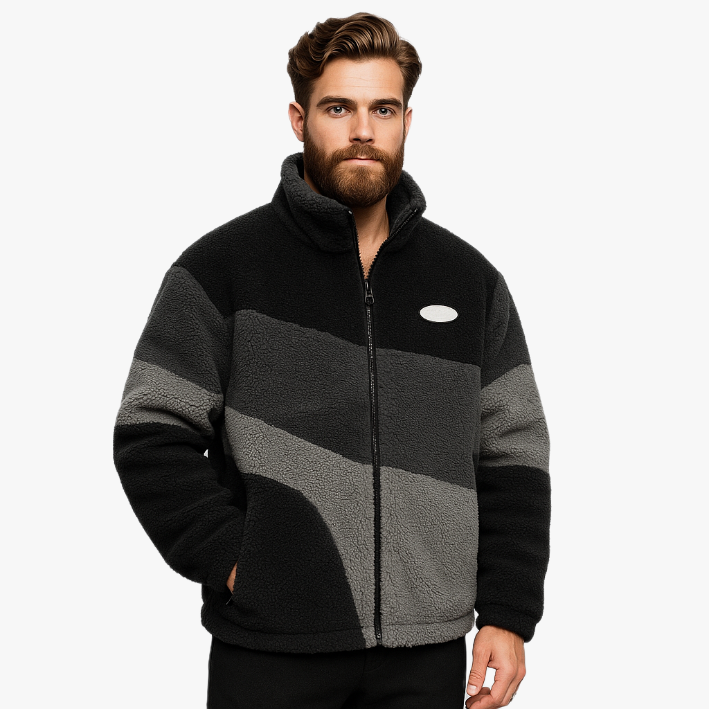 Trendige Oversized Fleecejacke für Herren