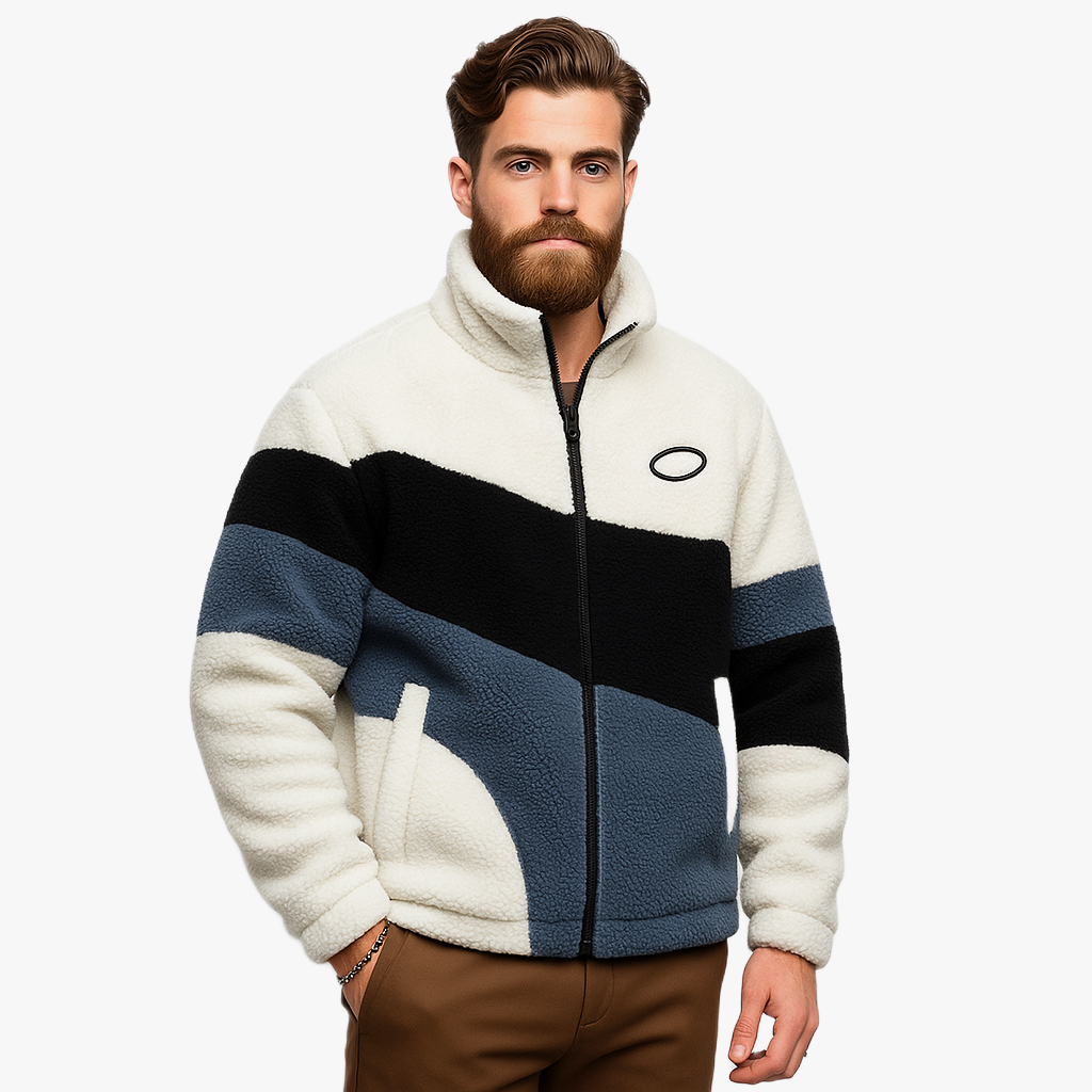 Trendige Oversized Fleecejacke für Herren