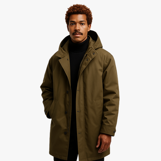 Wasserdichte Herren Winterjacke mit Kapuze