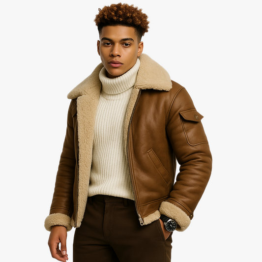 Klassische Herren Winterjacke im Vintage Stil
