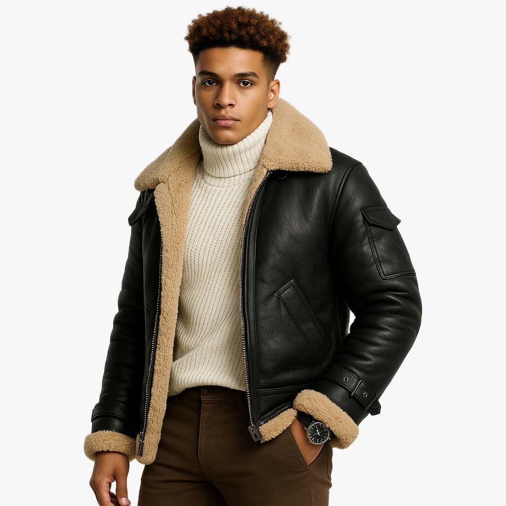 Klassische Herren Winterjacke im Vintage Stil